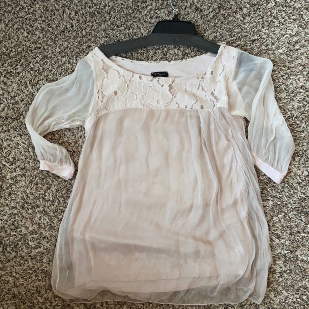 Flowy silk top